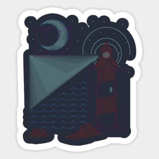 Night Sky Geometry Sticker